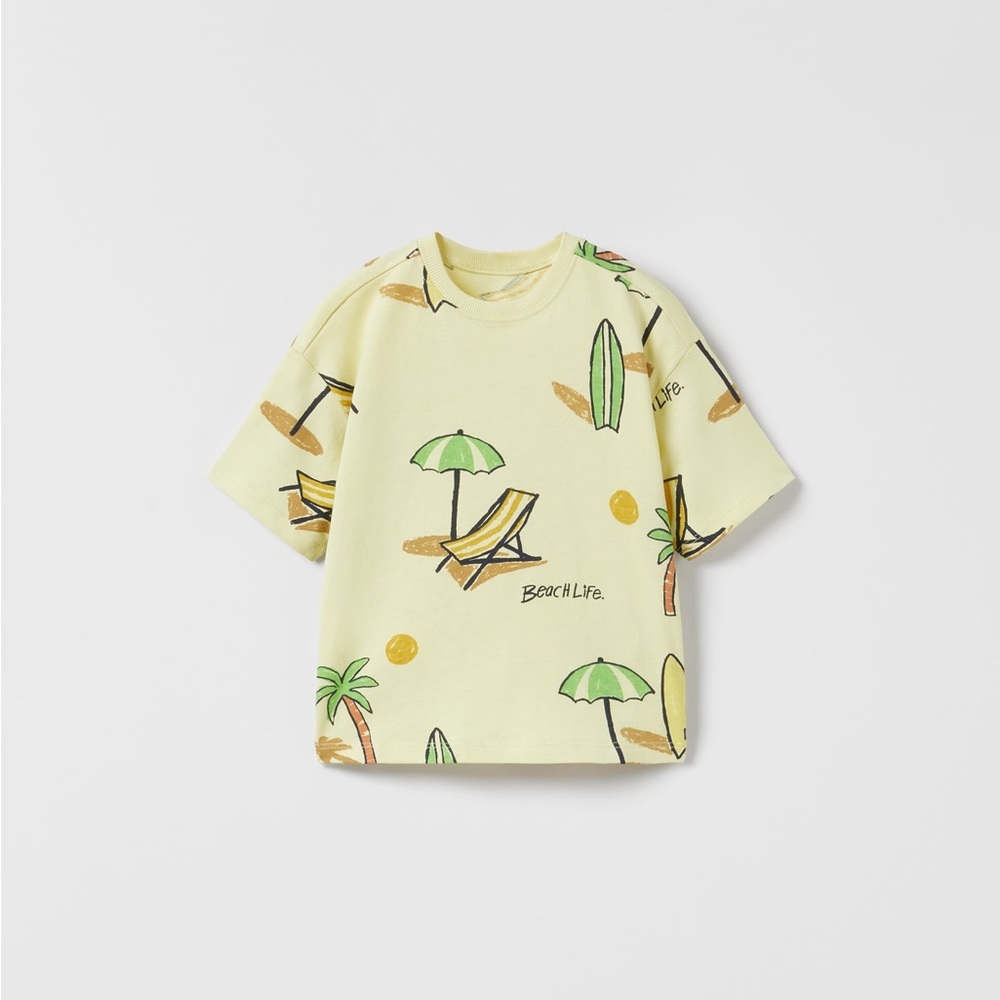 Zara Kids Beach Life T-shirt